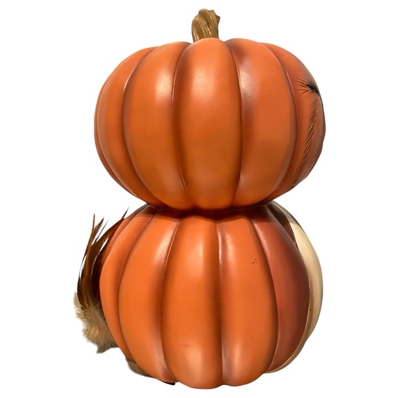 Boston International ☆ LOVEY THE OWL ☆ Fall Pumpkin Tabletop Decor Figurine - Picture 4 of 6
